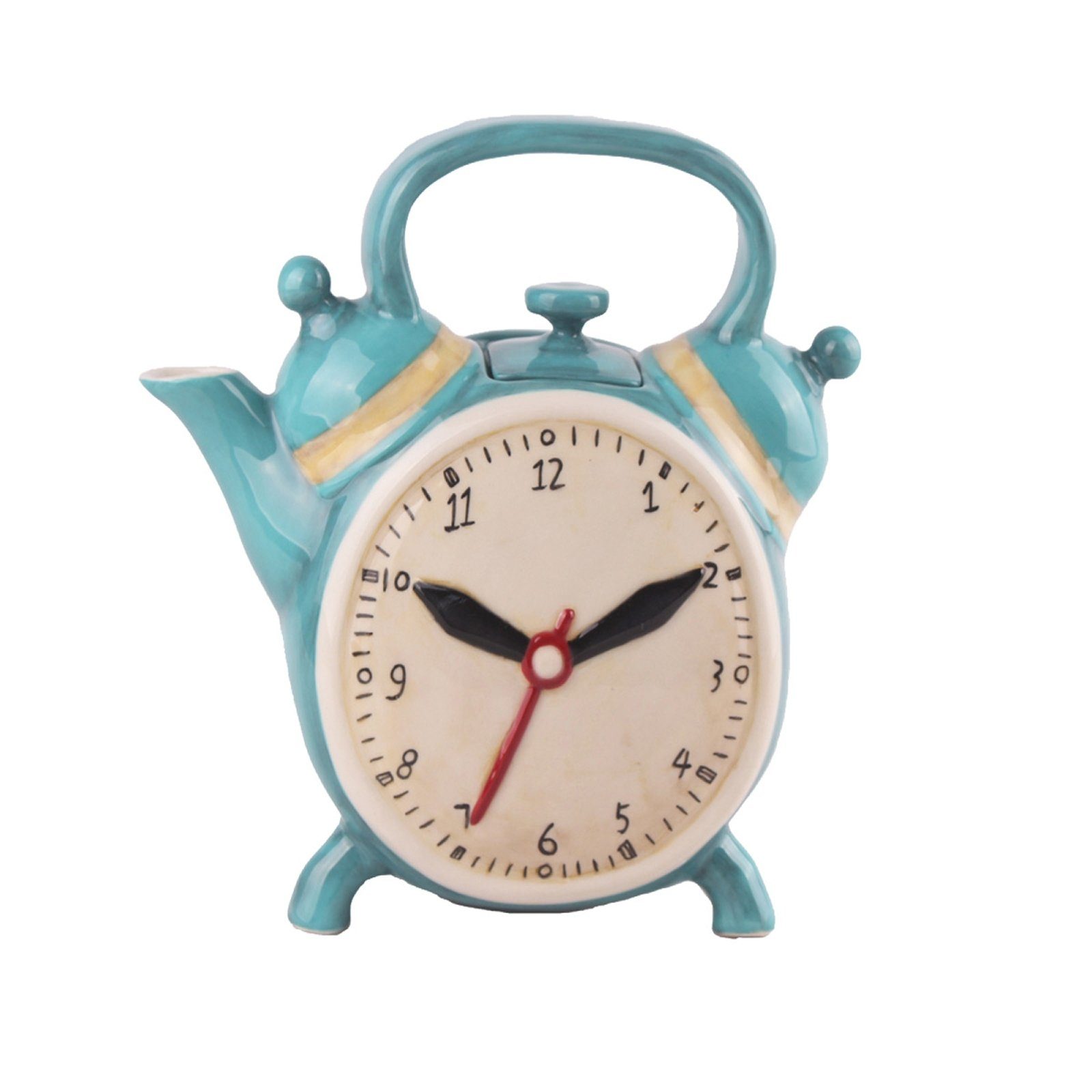 Jameson + Tailor Teekanne Design-Kanne Wecker, 0.5 l, (Stück, 1-St), Teekanne Porzellan