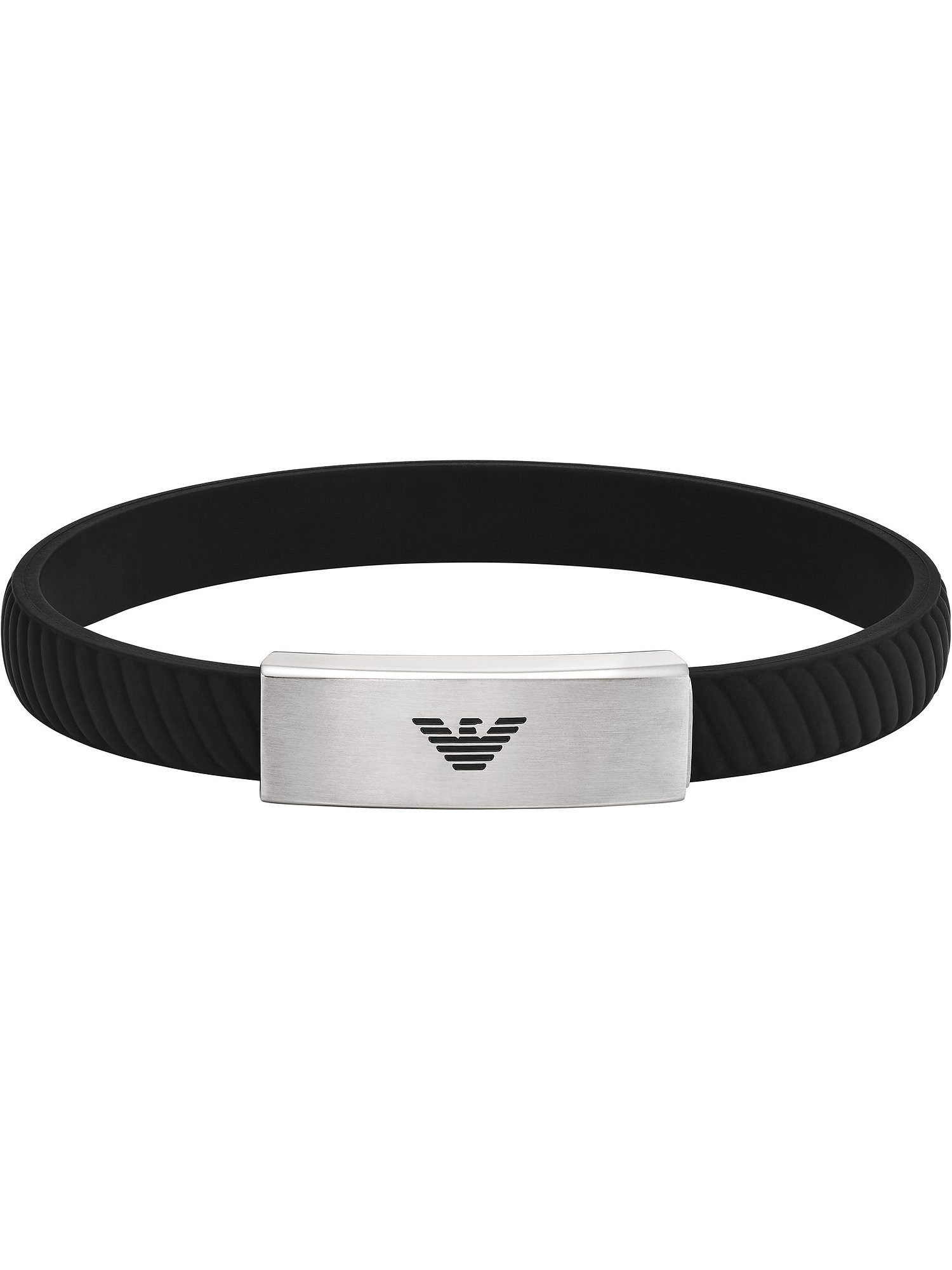 Armband Emporio Armani Herren-Armband Silikon, Edelstahl