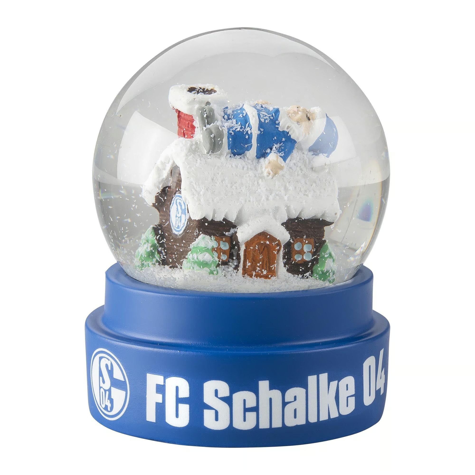 FC Schalke 04 Schneekugel Schneekugel Holzhaus 6,5 cm