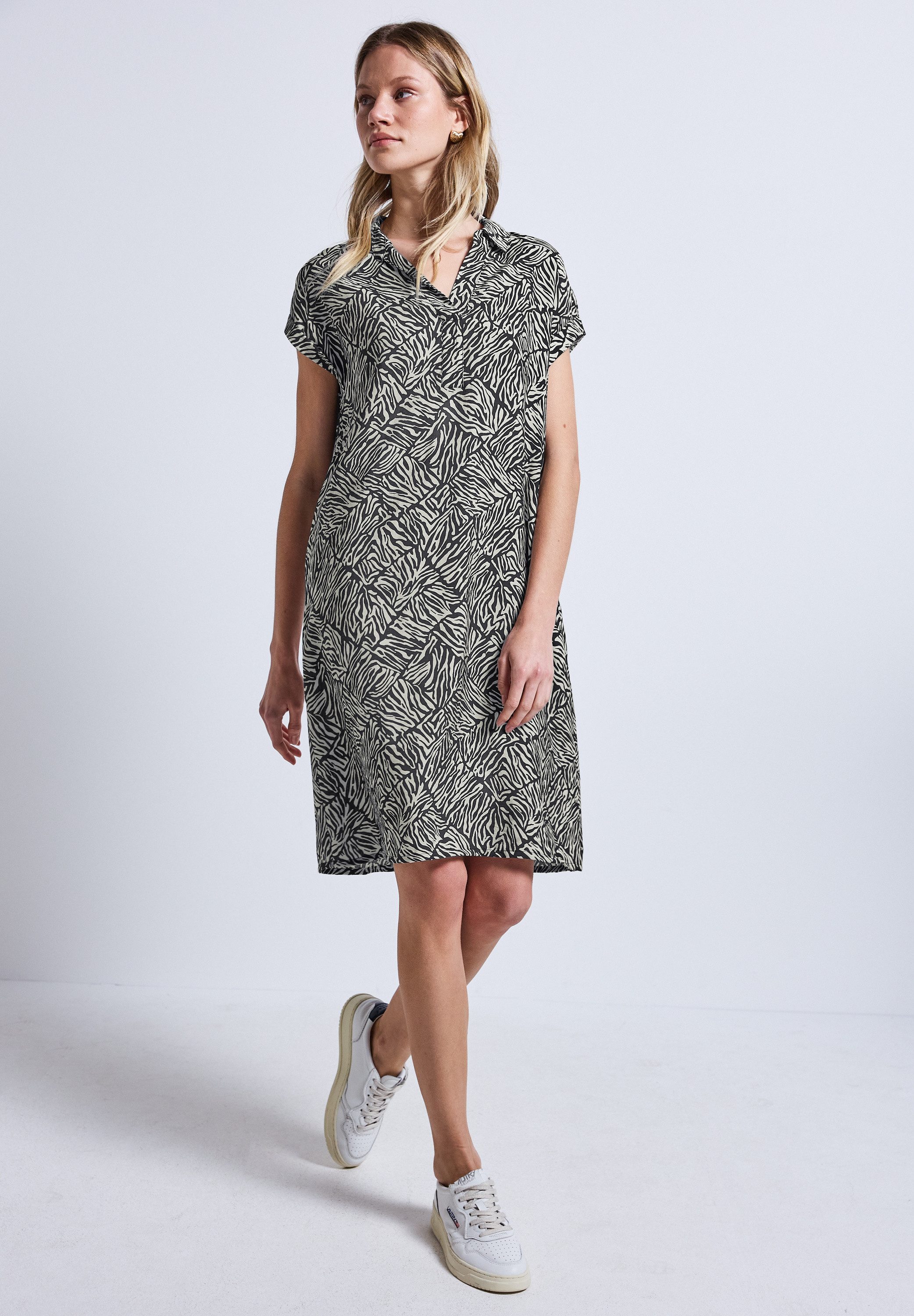 STREET ONE Shirtkleid mit seitlichen Einschubtaschen günstig online kaufen