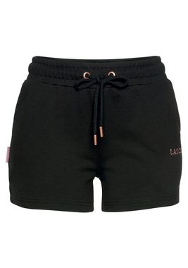 LASCANA Sweatshorts mit Logostickerei, Loungeanzug