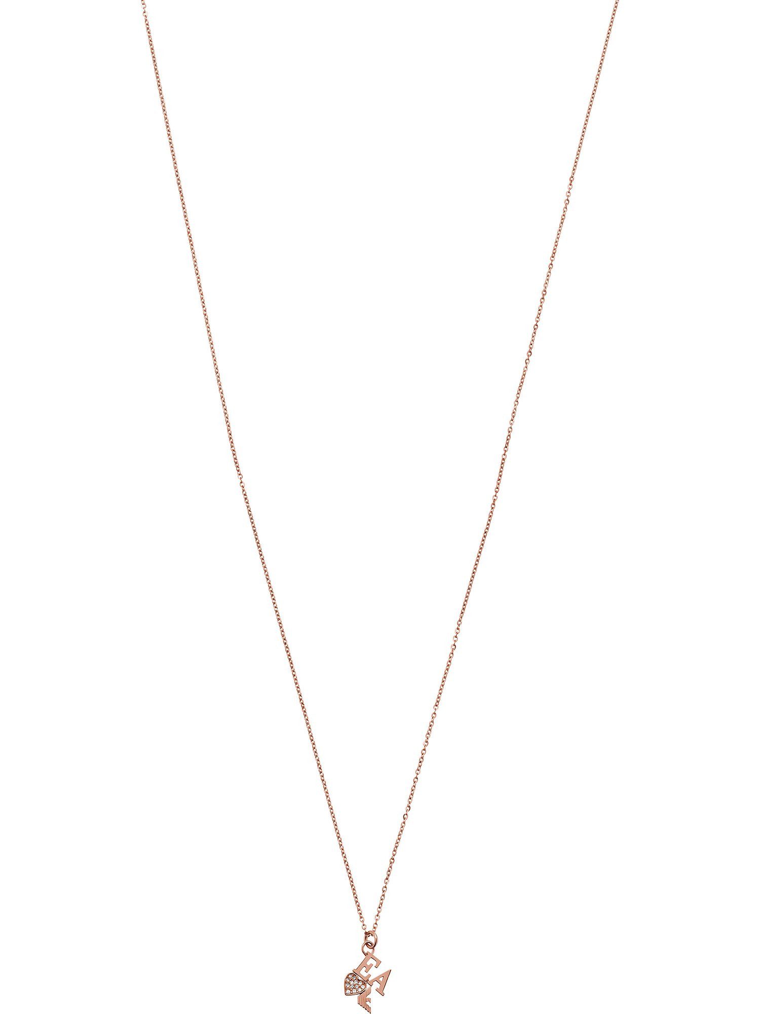 Collier Emporio Armani Damen-Kette Edelstahl Glasstein