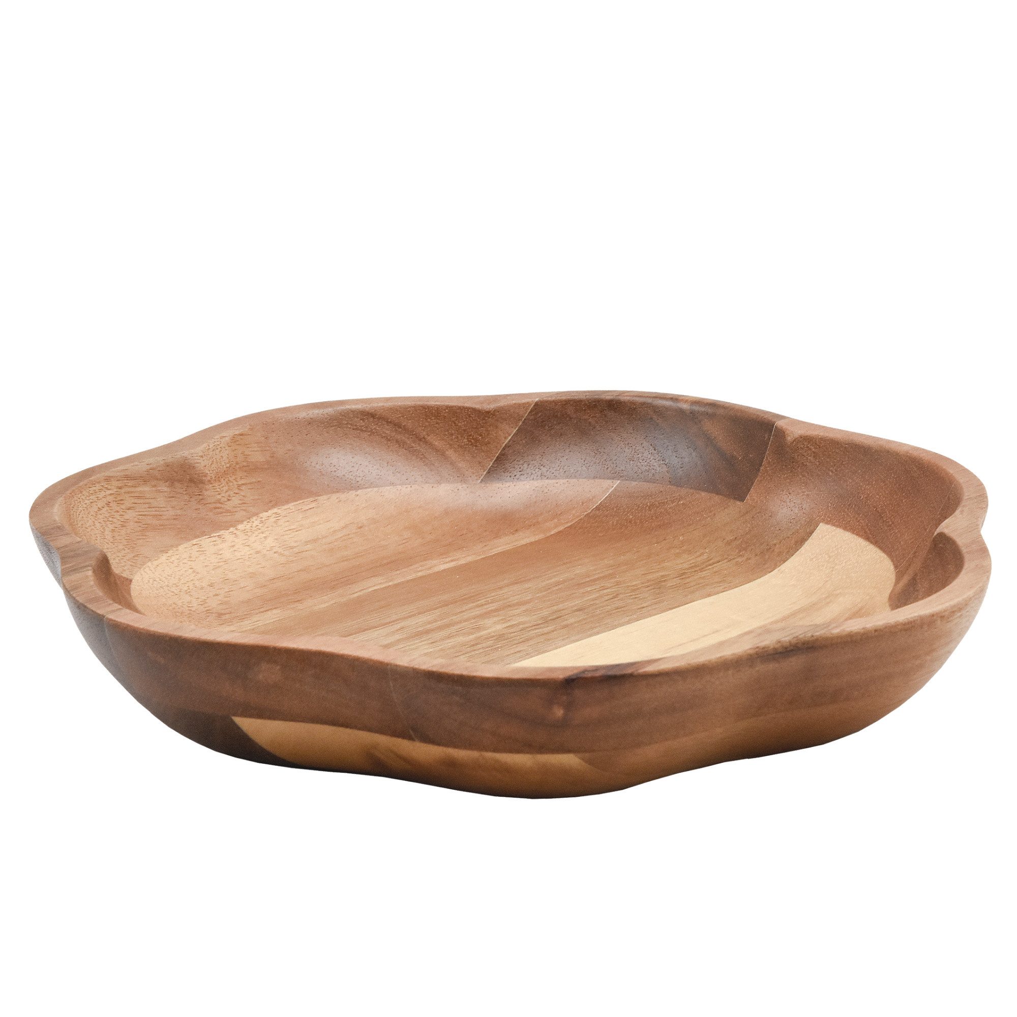 Zoha Schale Bloom Schüssel, Naturbelassenes Akazienholz, Handgefertigte Qualität, (1-tlg), Naturbelassenes Akazienholz, Handgefertigte Qualität