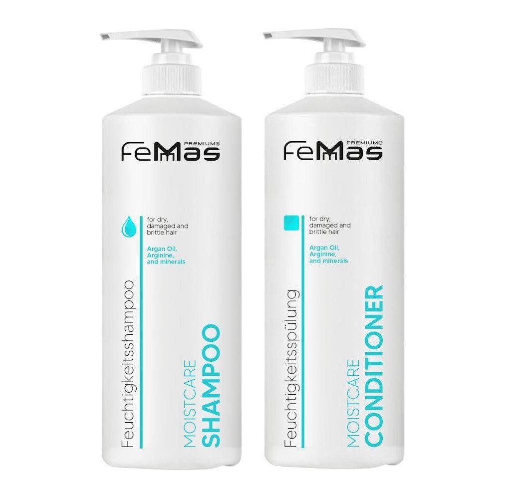 Femmas Premium Haarpflege-Set Femmas Moistcare Shampoo & Conditioner Bundle XL
