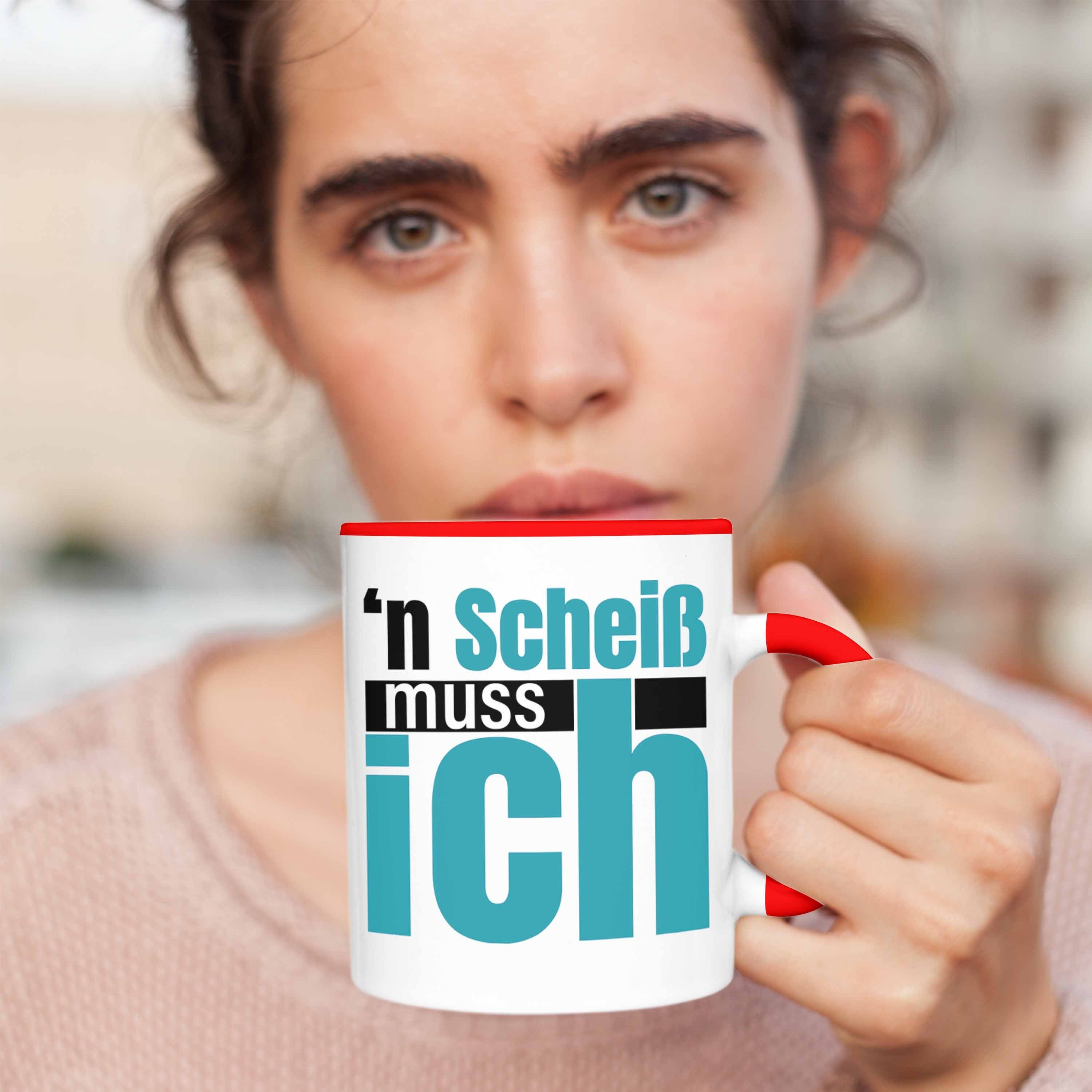 Trendation für Tasse Sch Muss Trendation Geschenk Sprüche N Büro Arbeit Tasse Ich Rot Kollegin Rebell - Kollege Beste