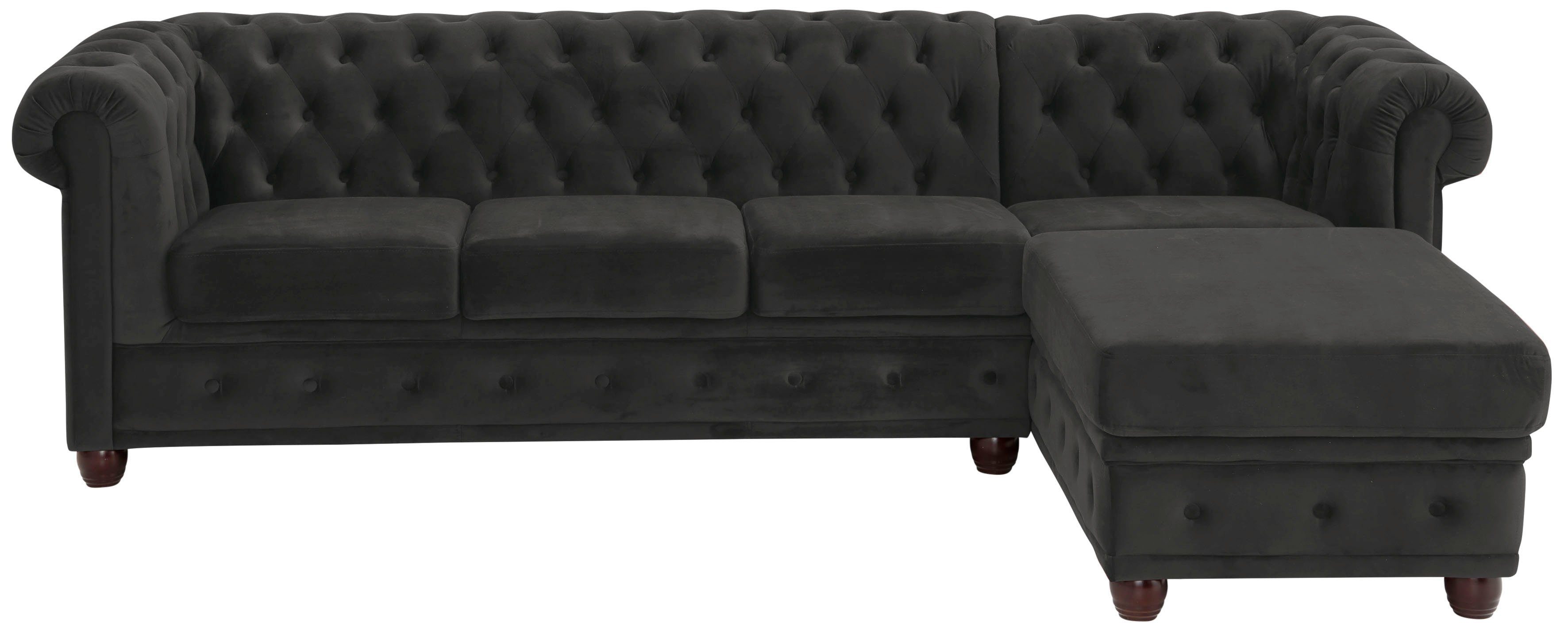 Home affaire Chesterfield-Sofa New Castle L-Form, günstig online kaufen