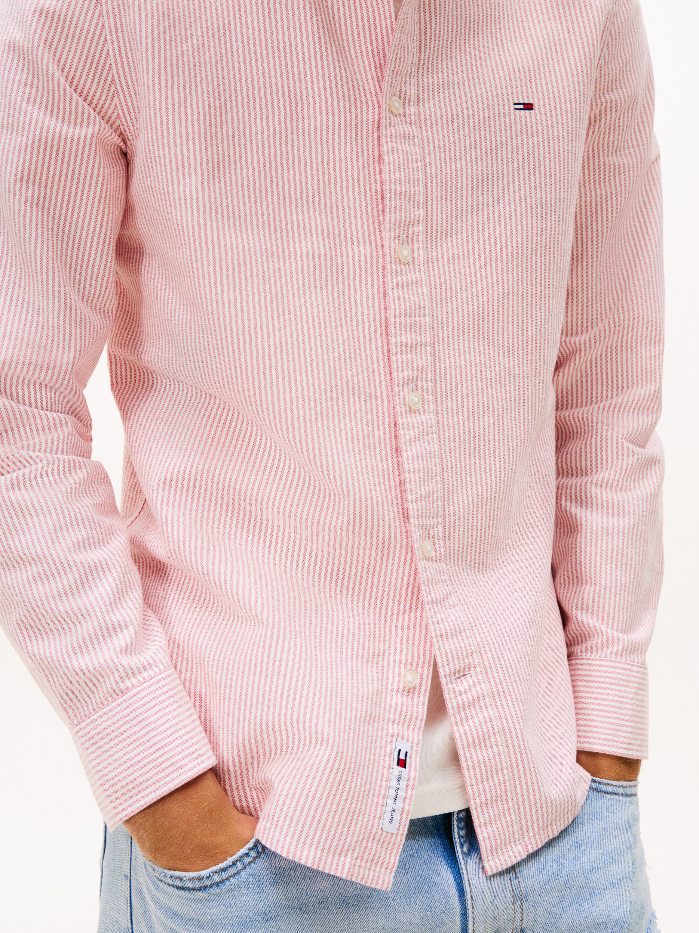 Tommy Jeans Langarmhemd TJM SLIM STRIPE günstig online kaufen