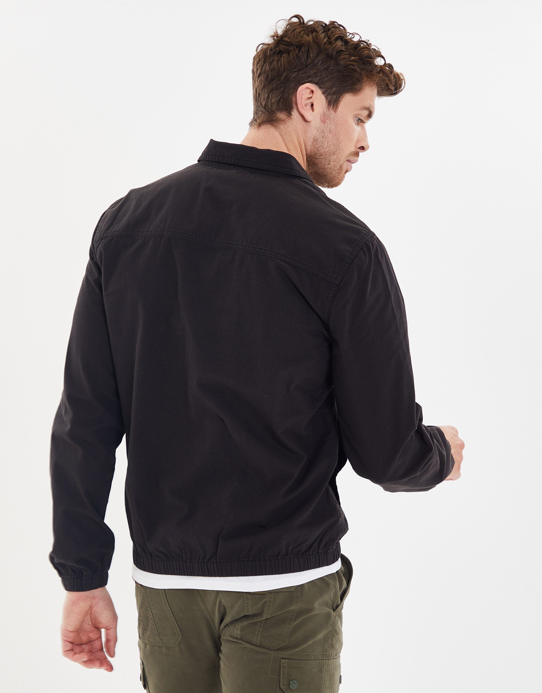 Threadbare Outdoorjacke THB Shacket Chaser (1-St) mit Kragen