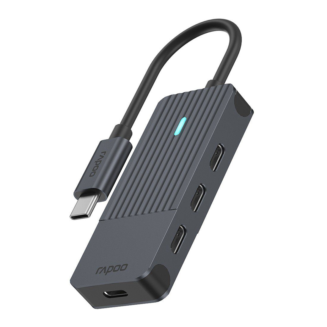 UCH-4002 USB-C Hub, USB-C auf USB-C, Grau USB-Adapter