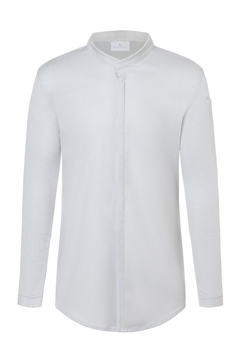 Karlowsky Fashion Kochjacke KARLOWSKY Herren Kochjacke DIAMOND-CUT® Avantgarde Silbergrau