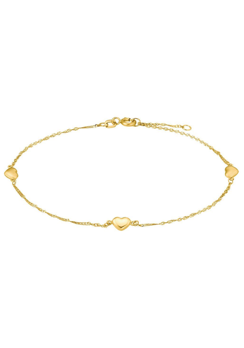 Gold 375 Golden Amor Fußkette, Anklet (1-tlg), 2014678