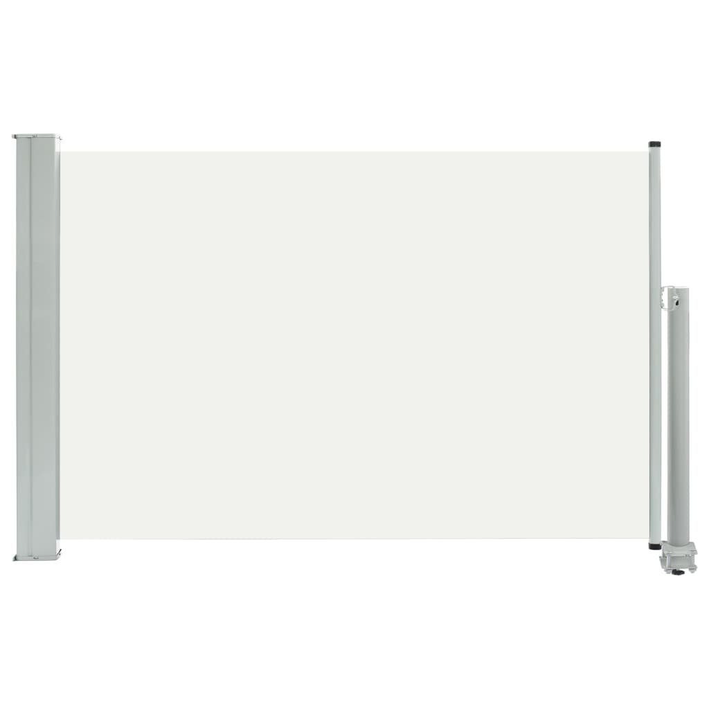 vidaXL Balkonsichtschutz Ausziehbare Seitenmarkise 60×300 cm Creme