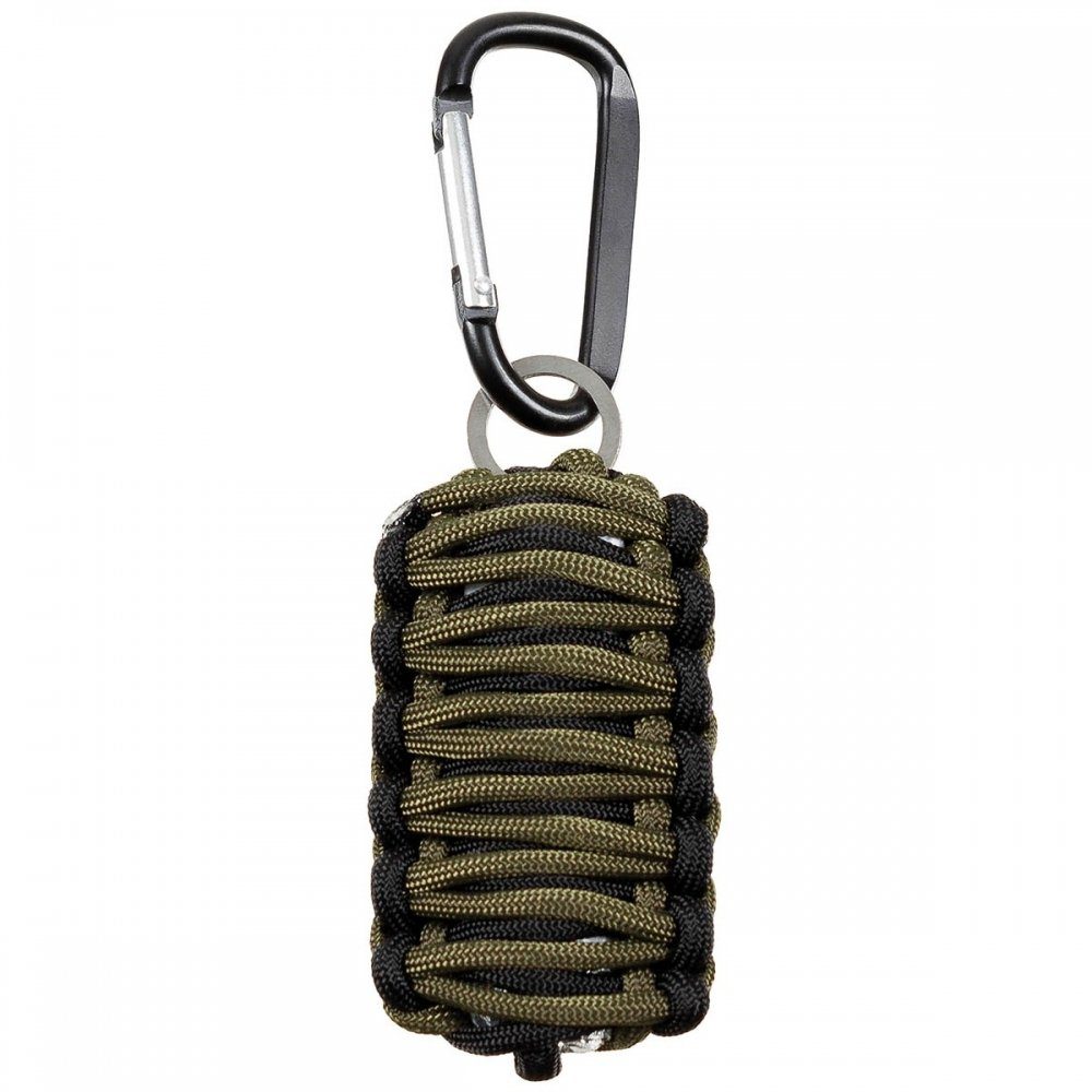 Set, (Set) oliv/schwarz, MFH Multitool Parachute Cord, Survival