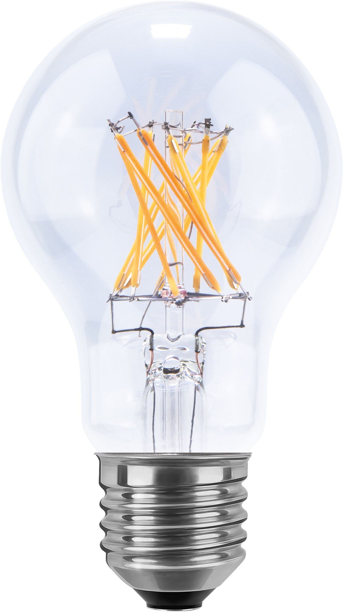 SEGULA LED-Leuchtmittel LED Glühlampe klar, E27, Warmweiß, dimmbar, E27, Glühlampe klar, 2700K, 650Lumen