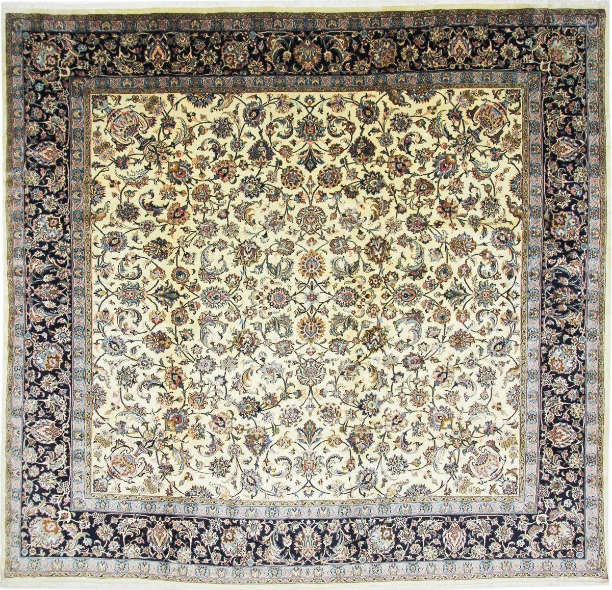 Orientteppich Mashhad 376x396 Handgeknüpfter Orientteppich / Perserteppich, Nain Trading, rechteckig, Höhe: 12 mm