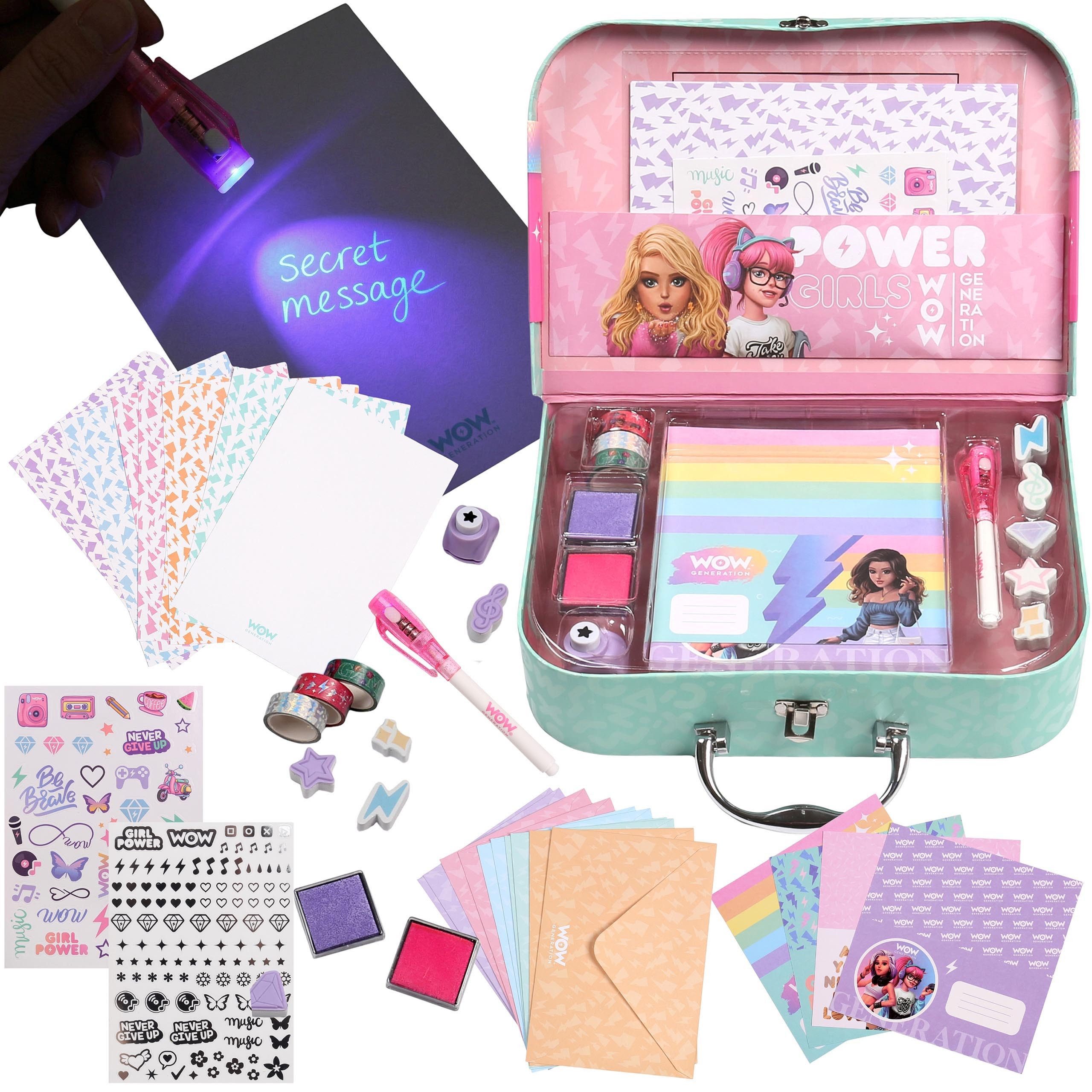 WOW GENERATION Briefpapier WOW Generation Briefpapier-Set im Koffer mit Zauberstift