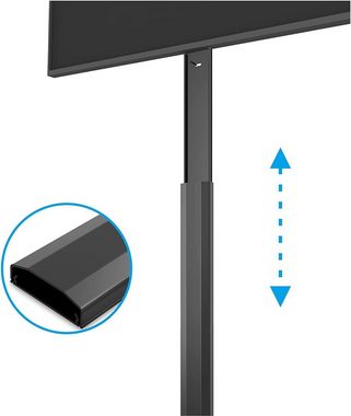 PureMounts Kabelkanal mit Klebeband + Schrauben/Dübel, aus Kunststoff, Länge: 50cm, Breite 6cm, Farbe: schwarz