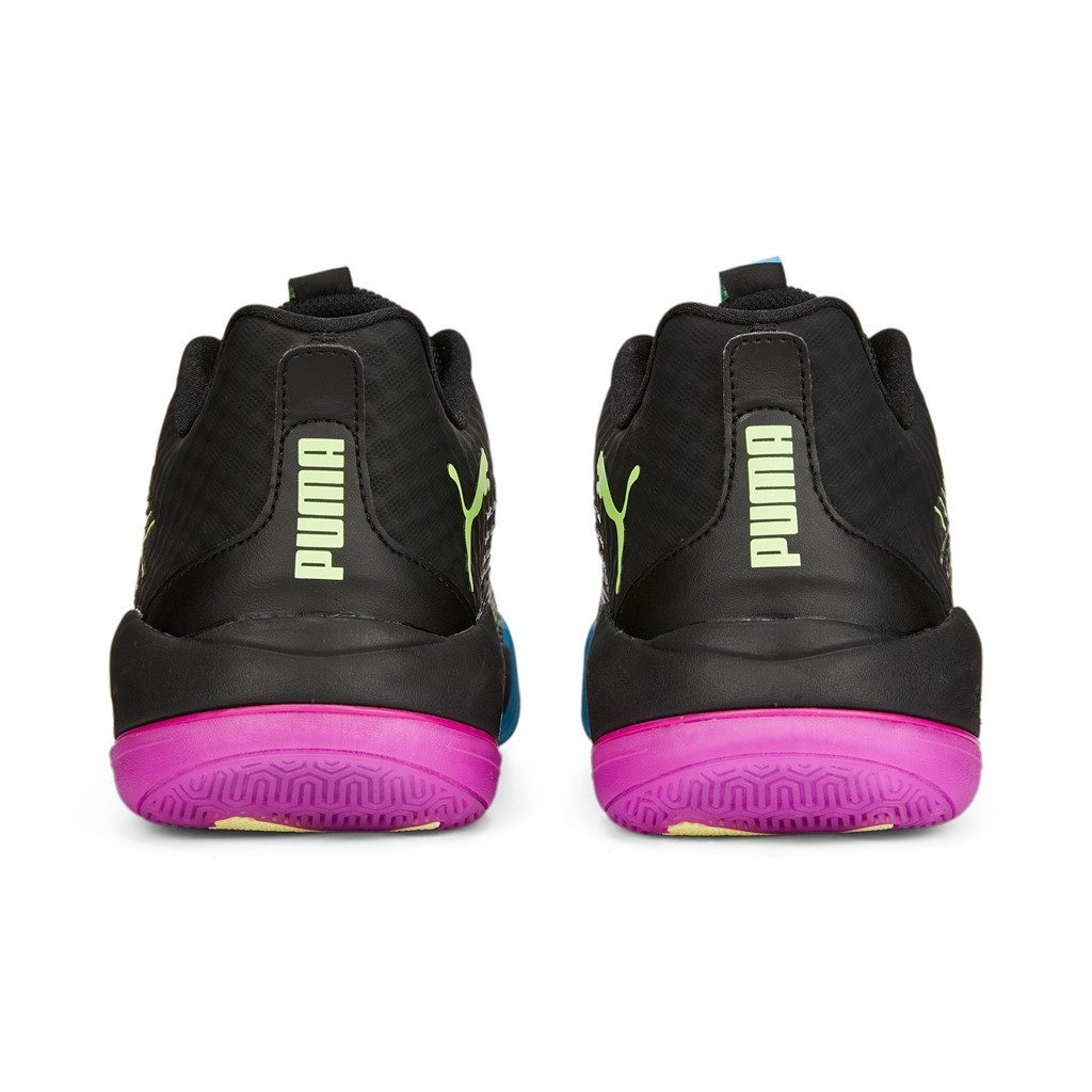 PUMA Hallen-Indoorschuhe Eliminate Power Nitro II schwarz/bunt Herren Badmintonschuh – Bild 5 von 5