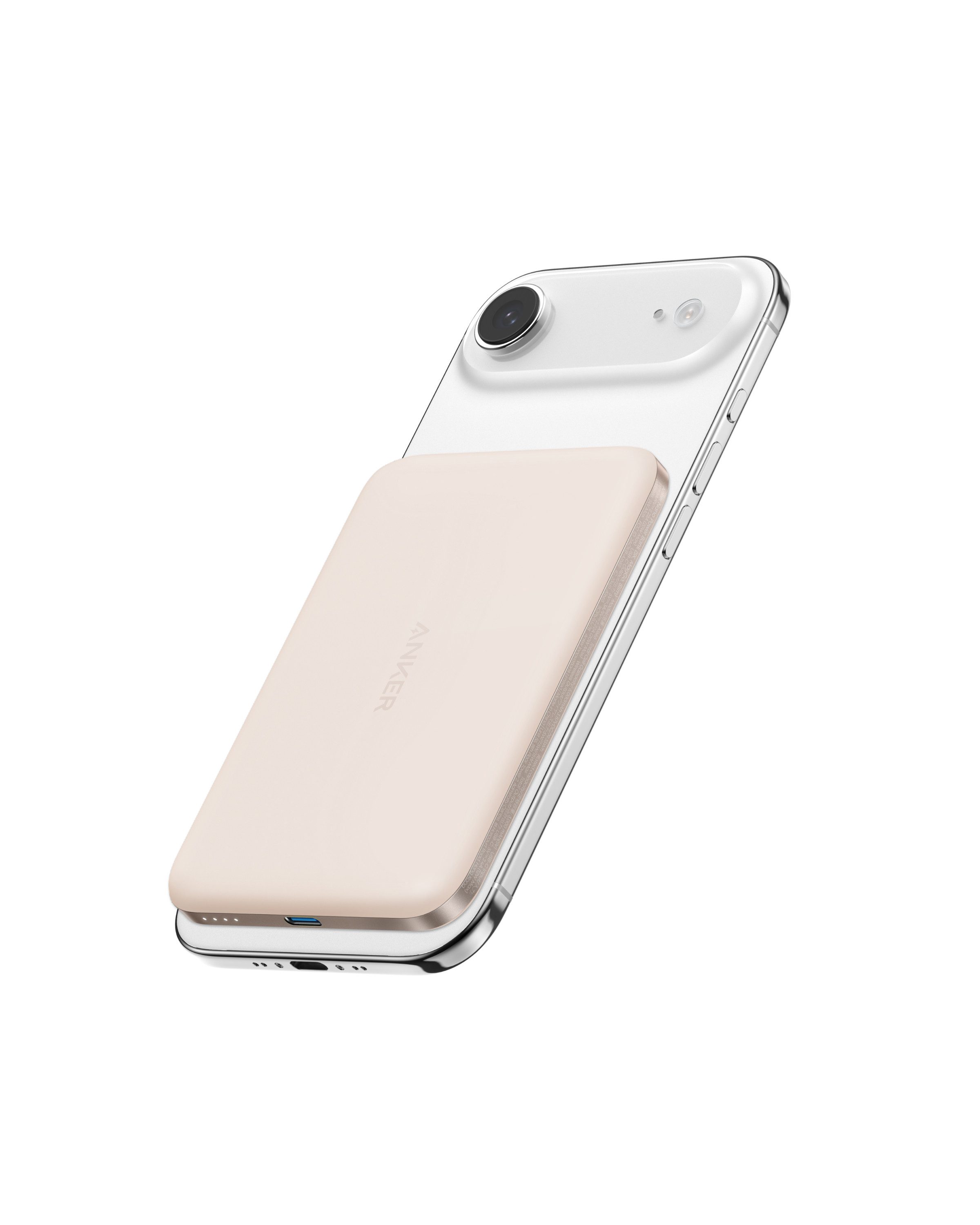 Anker Anker Nano Powerbank, Qi2-zertifiziert, 5000mAh Magnet- Powerbank 15W Max ultraschnelles Laden, MagSafe-kompatibel, tragbares Ladegerät 5000 mAh (5 V), Kabelloses Laden, für iPhone 17/16/15/14/13