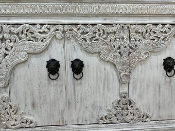 Oriental Galerie Unterschrank Weißes Sideboard Konsole Zarina Indien 180 cm