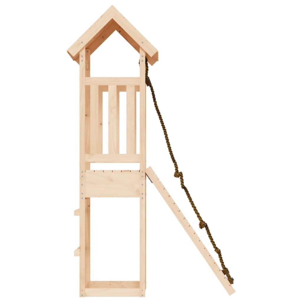Massivholz mit Spielturm Kiefer Spielen vidaXL Kinder Kletterwand Kletterturm Spielhaus