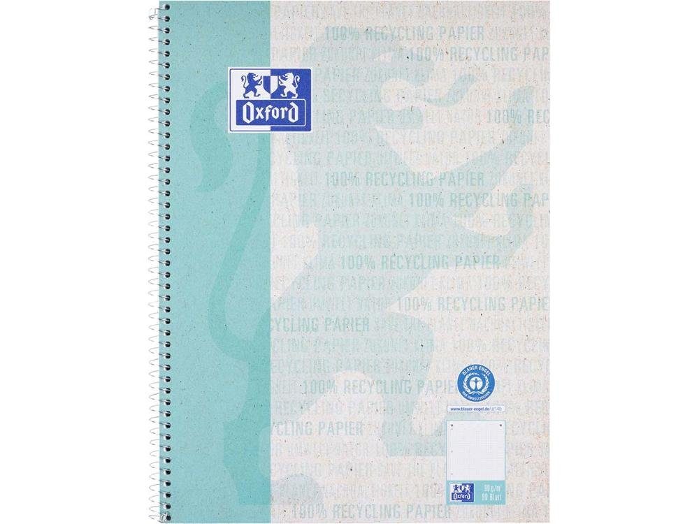 Notizblock OXFORD Recycling Collegeblock A4+, 80 Blatt, punkt
