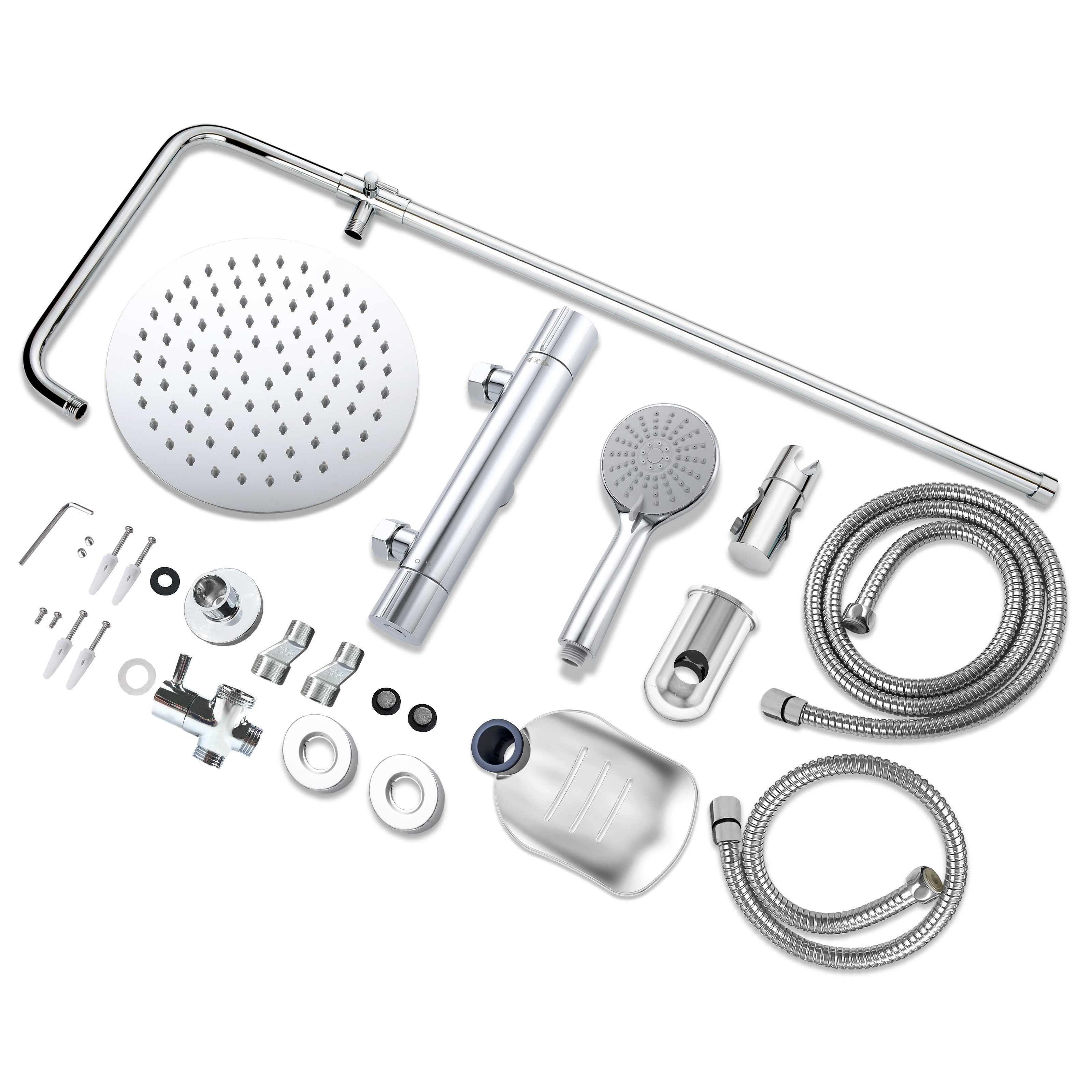 duschspa Duschsystem mit Thermostat Duscharmatur Duschset günstig online kaufen