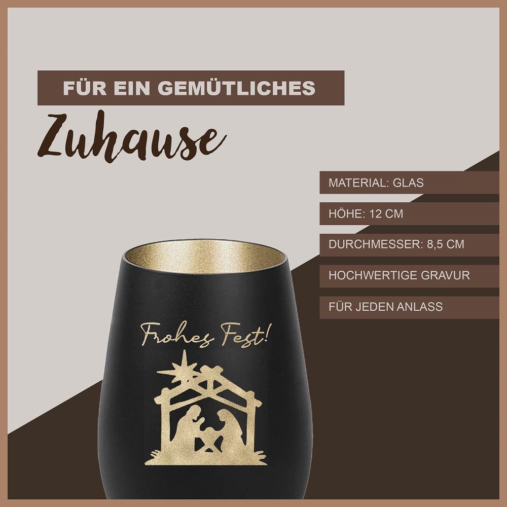 Der Porzellan-Laden Windlicht Windlicht Frohes Fest