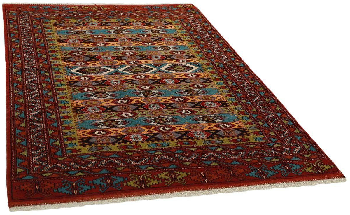 Orientteppich Perserteppich, 138x206 Turkaman Orientteppich / rechteckig, Höhe: 6 Trading, Handgeknüpfter mm Nain