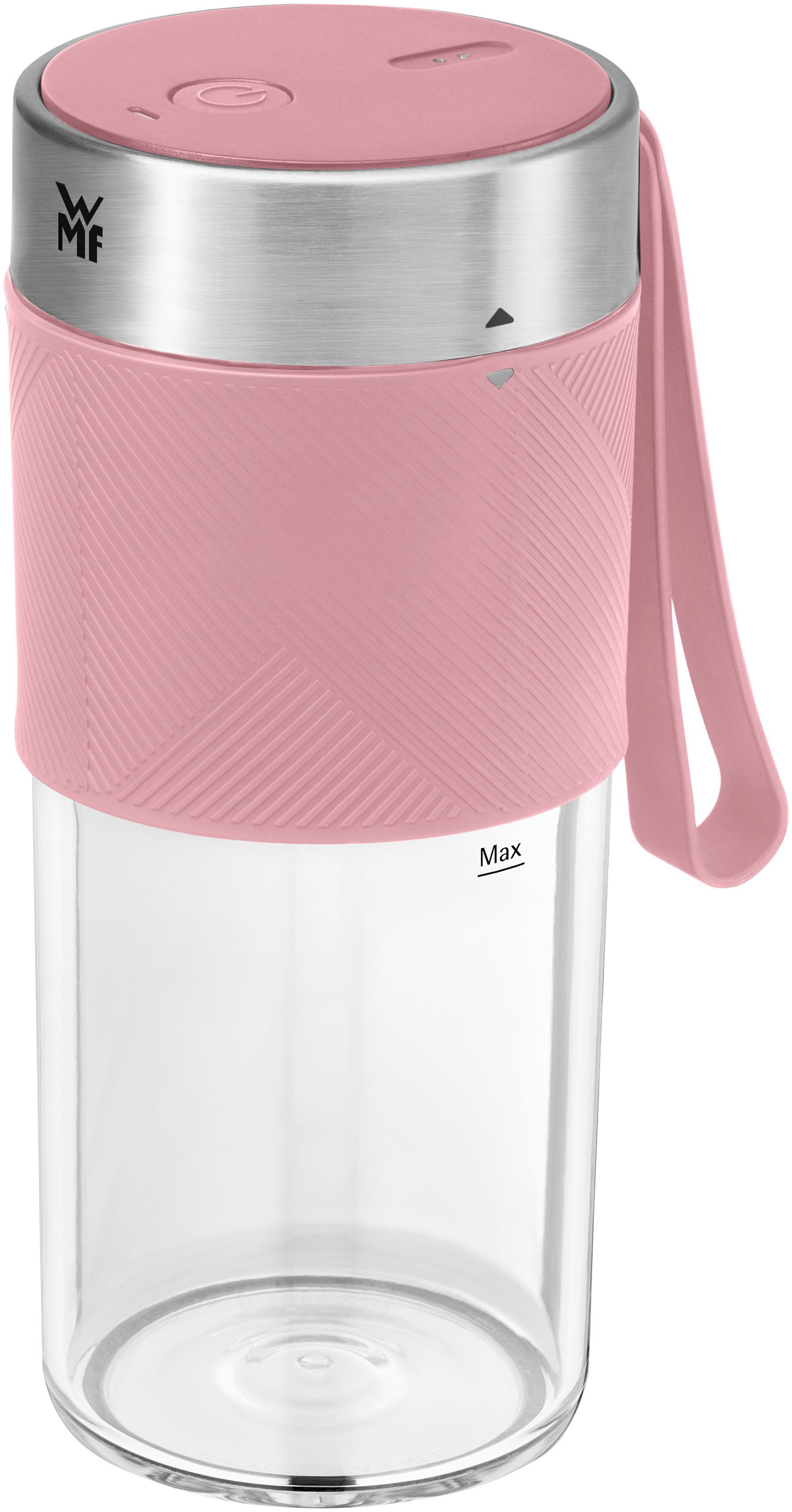 WMF Smoothie-Maker KÜCHENminis Mix on the Go, 50 W, tragbar, wiederaufladbar, 300 ml, 50 W, langlebiger Akku, 20.000 U/min