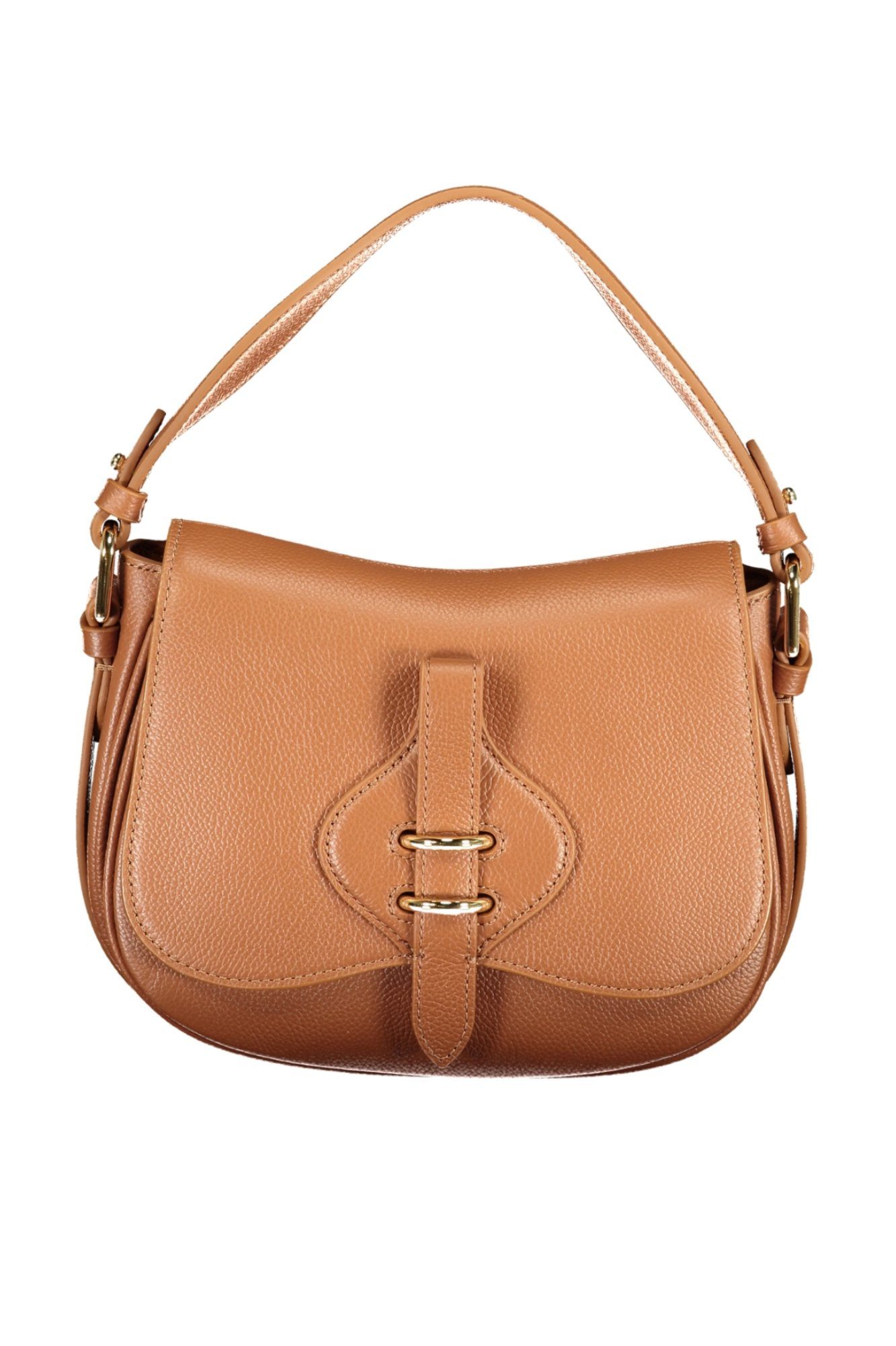 COCCINELLE Umhängetasche, Elegante Damenhandtasche Braun - Vielseitig mit Kontrastdetails & Fäc