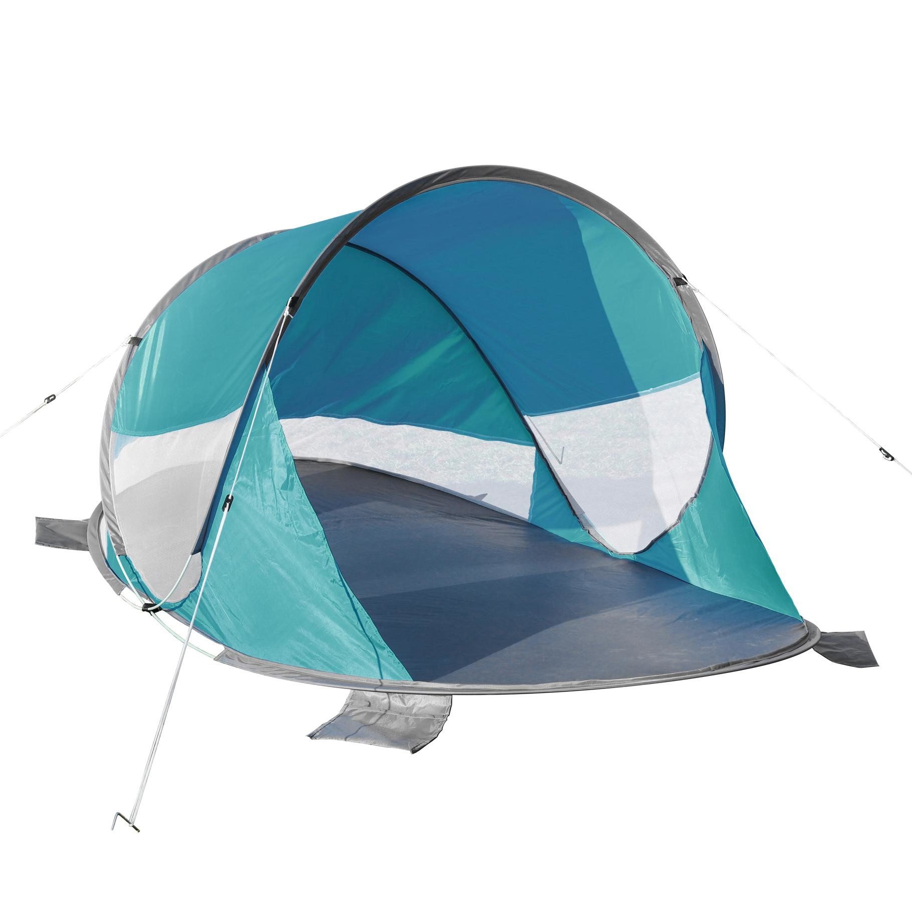 Haushalt International Strandmuschel Pop Up Strandmuschel Wurfzelt Sonnenschutz Windschutz Zelt UV Schutz, Personen: 3