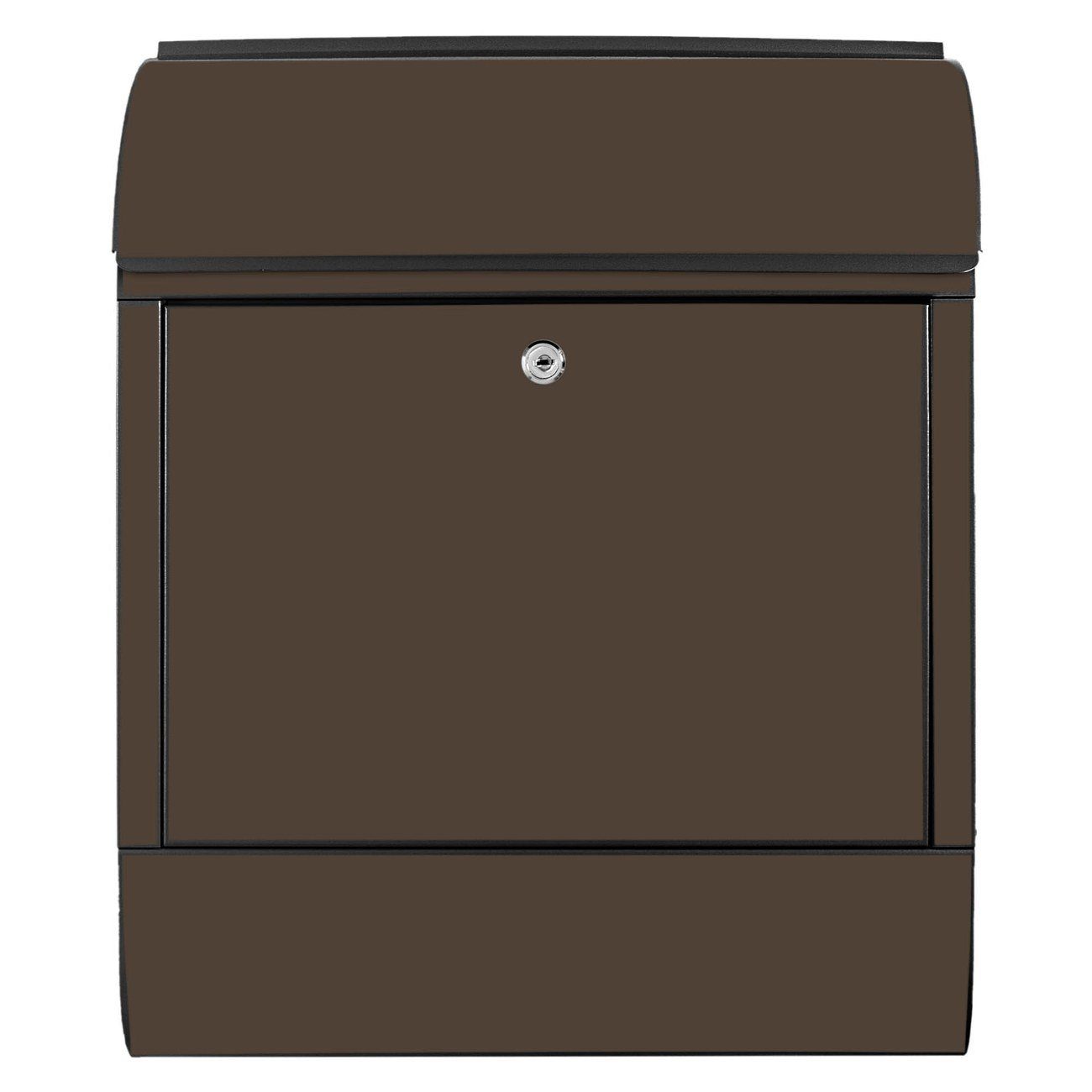 banjado Wandbriefkasten Stahl Schokobraun (Wandbriefkasten witterungsbestän günstig online kaufen