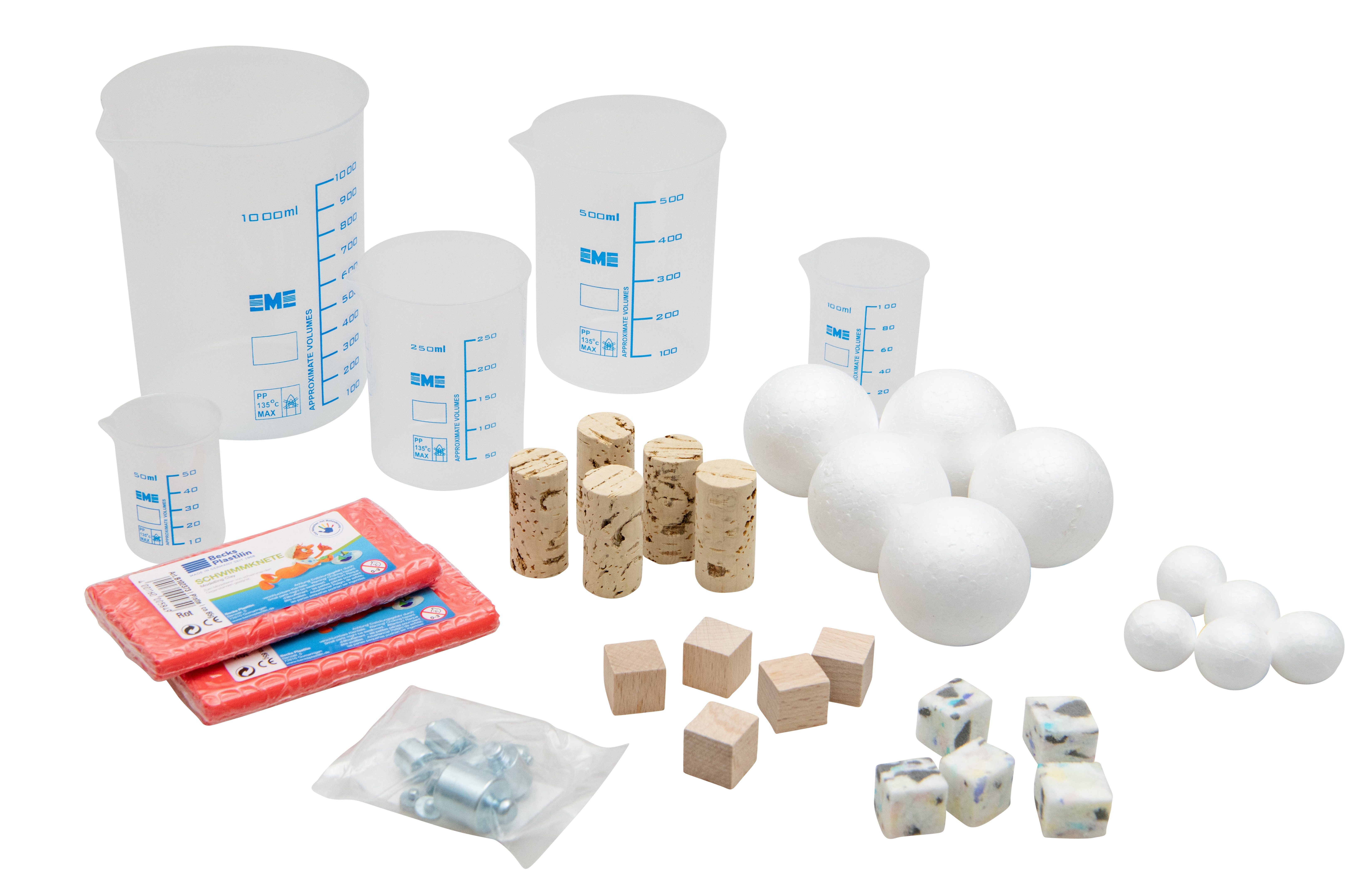 Betzold Experimentierkasten Schwimmen-Sinken-Set, 34-teilig