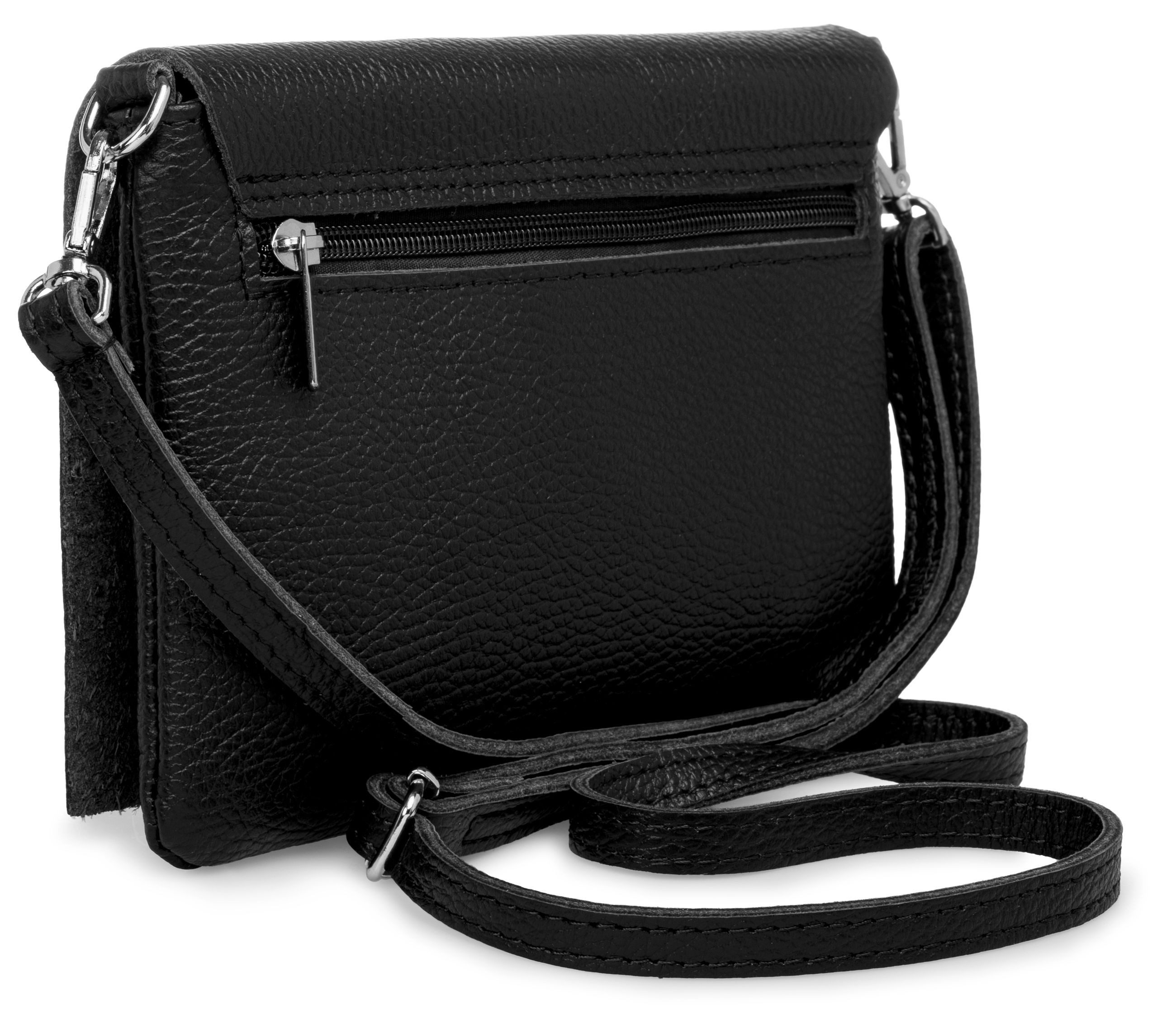 Caspar Clutch Abendtasche Stilvolle Damen Leder Tasche -CLASSIC LINE- Modell No.839, leicht, elegant & unempfindlich - 100% Echtleder - Handmade in Italy