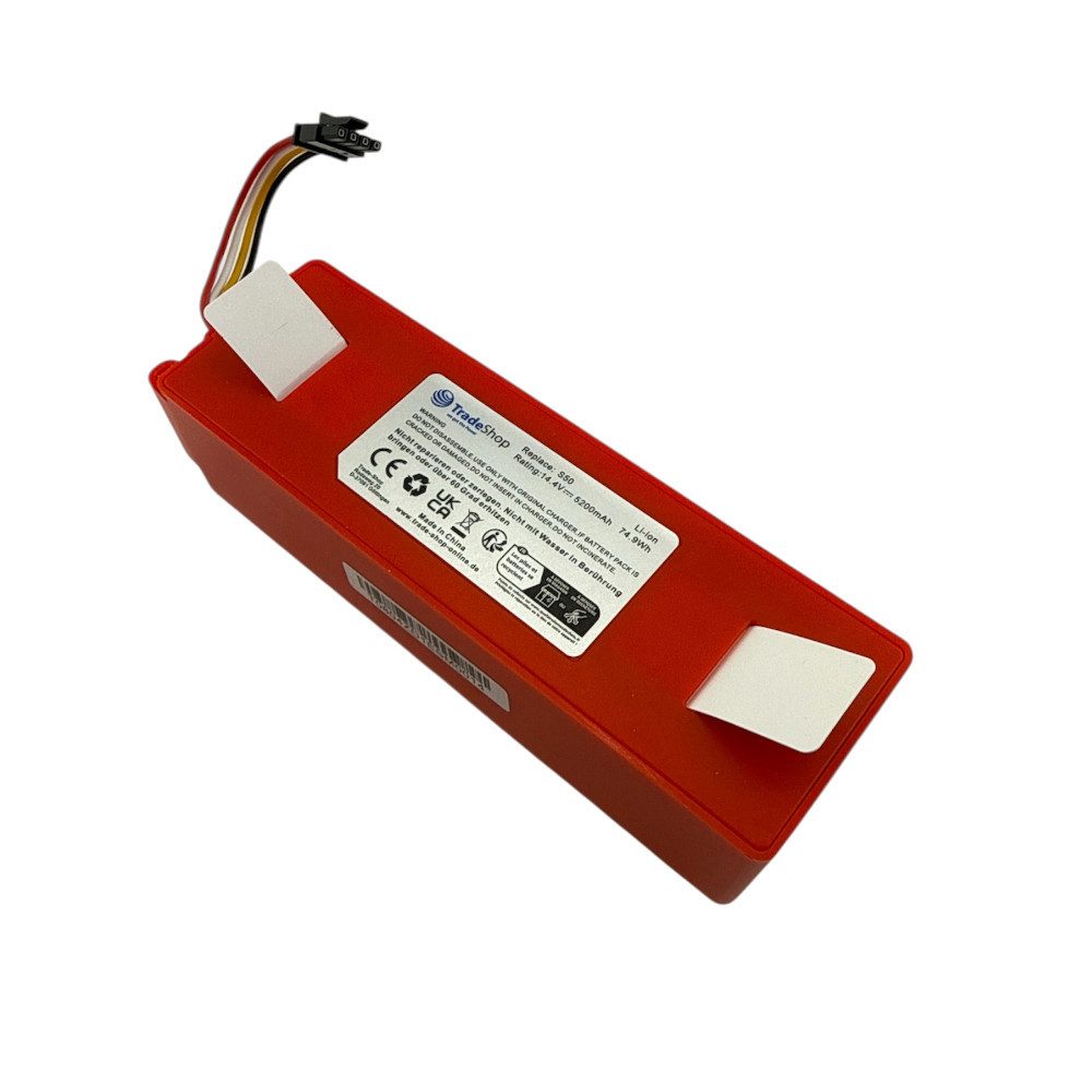 Trade-Shop Akku passend für Dreame Bot L10 Ultra, D9, D10, D10 Plus, D10s, L20 Akku Li-Ion 5200 mAh (14,4 V)