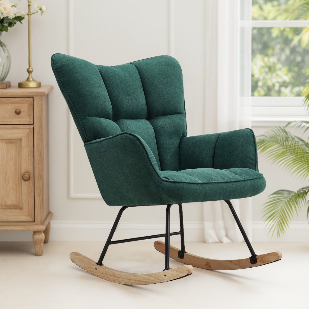 DARDVORLAG Schaukelstuhl mit stabilem Metallgestell und einem hochwertigen günstig online kaufen