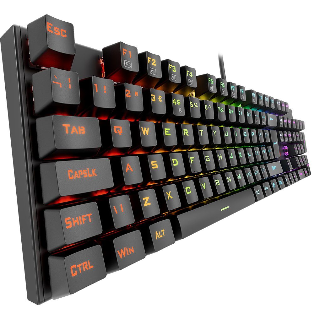 Redragon 105-Key RGB Mechanical Gaming-Tastatur (Double-Shot Tastenkappen,LED)