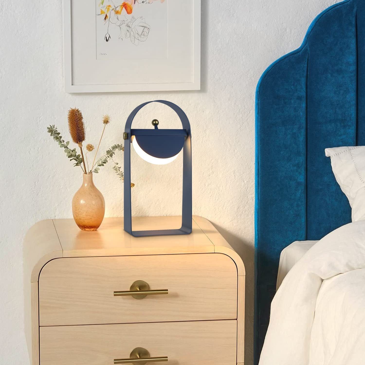 Nettlife LED Nachttischlampe mit ladefunktion Tischlampe Tragbar Nachtlicht günstig online kaufen