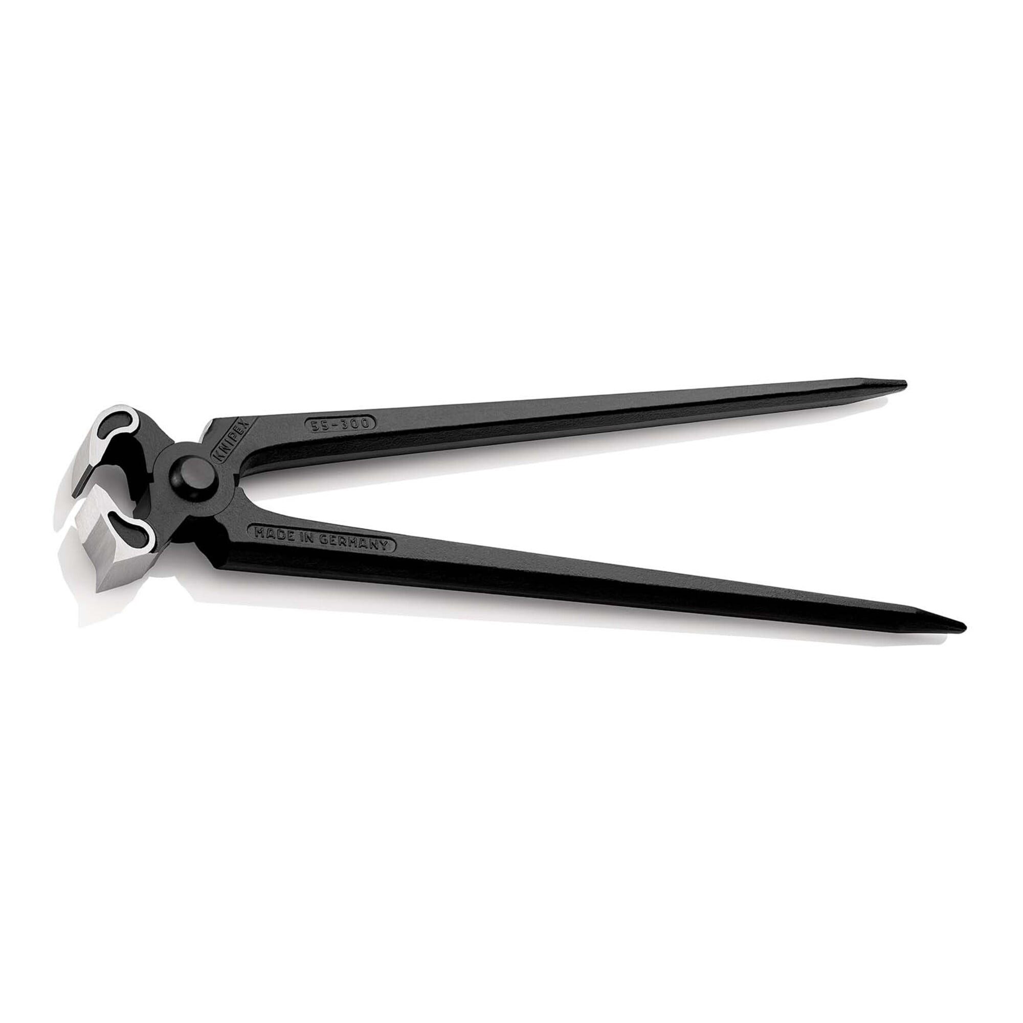 Knipex Spitzzange KNIPEX 55 00 300 Hufbeschlagzange (Karosserieabreißzange) schwarz atra