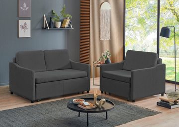 ATLANTIC home collection Schlafsofa Anella, mit Cord-Bezug, mit Schlaffunktion, frei im Raum stellbar