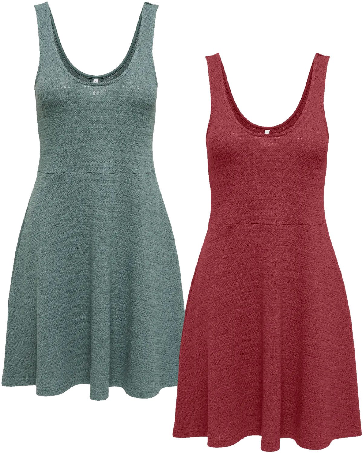 ONLY Sommerkleid (Spar Set) mit breiten Trägern im Doppelpack günstig online kaufen