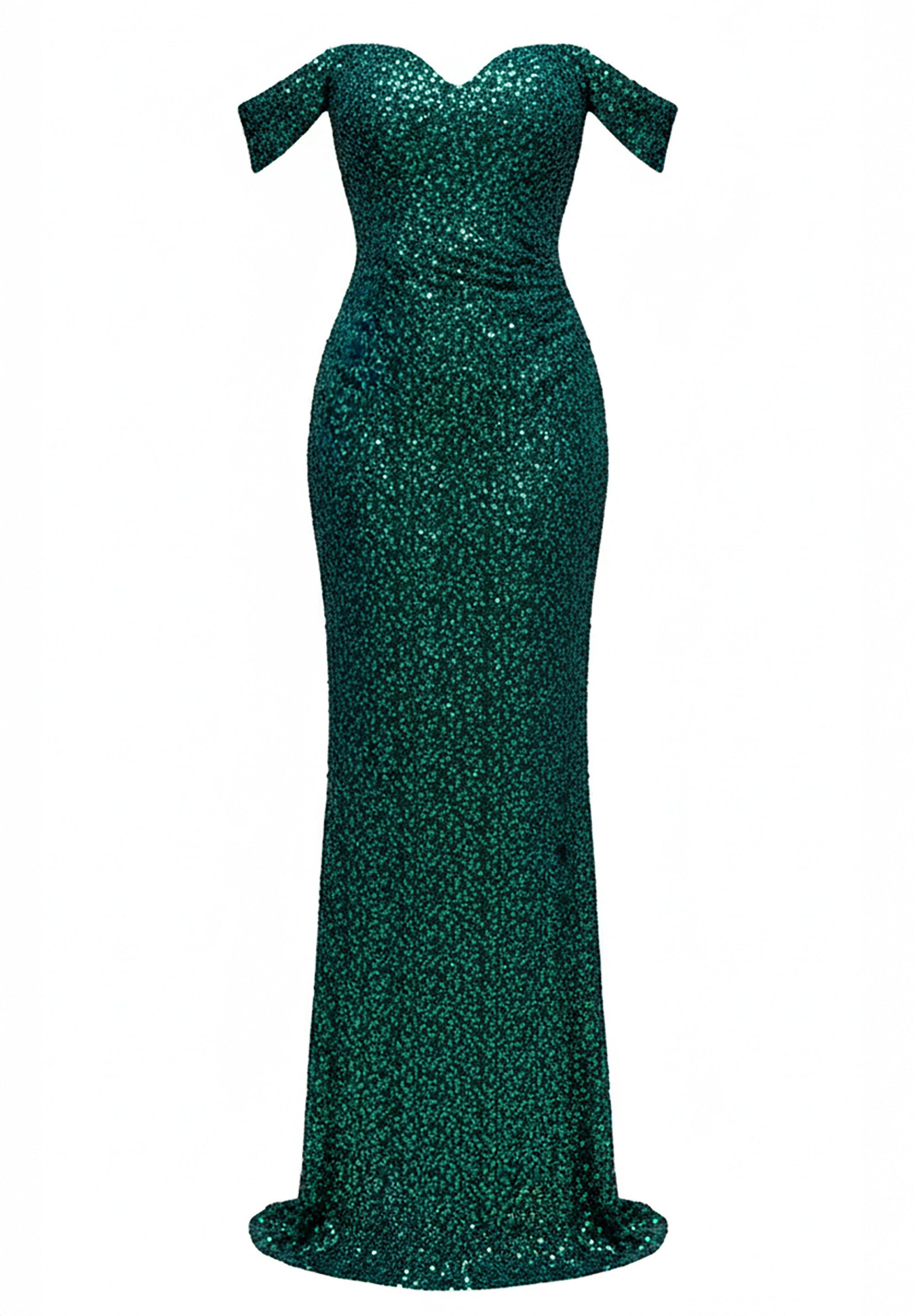 Goddiva Maxikleid Off The Shoulder Sequin Wing Maxi Langes Kleid, Schulterf günstig online kaufen