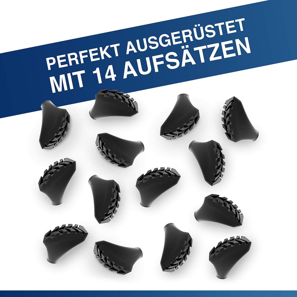 Alpen Bears Wanderstock Gummipuffer Pads für Trekkingstöcke 14 St., Amatopia Wanderstöcke Terrain Sicherheit Halt Gebirge Wandern Kies