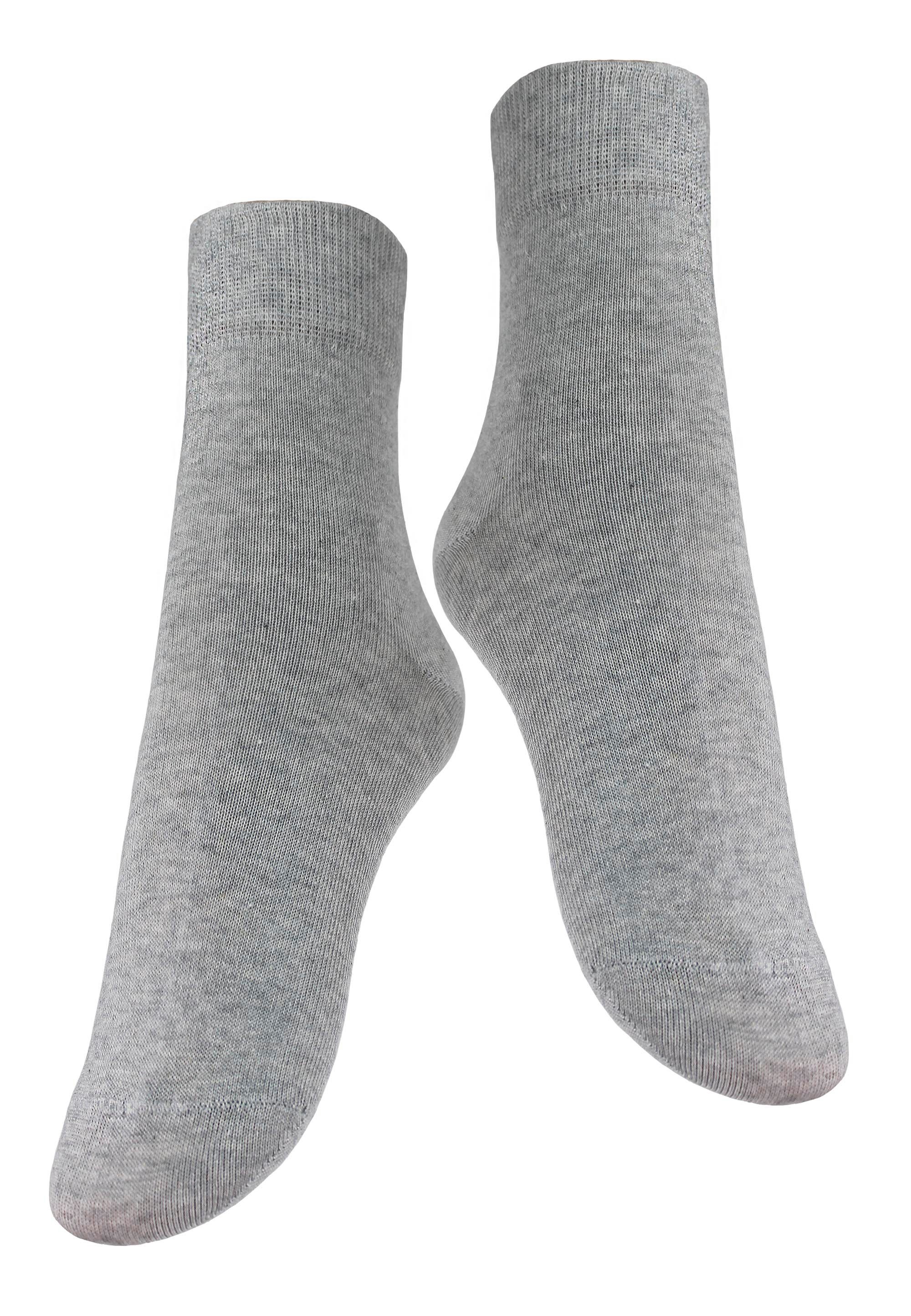 Socken im (10-Paar) hellgrau, meliert 10er-Pack Rogo