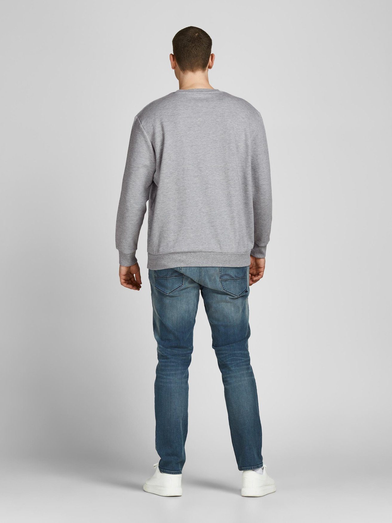 Jack & Jones Sweatshirt Basic Plus Size Übergröße JJEBASIC JJEBASIC SWEAT CREW NECK NOOS PLS