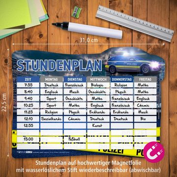 itenga Schülerkalender itenga Stundenplan magnetisch Motiv Polizei 31 x 22,5cm