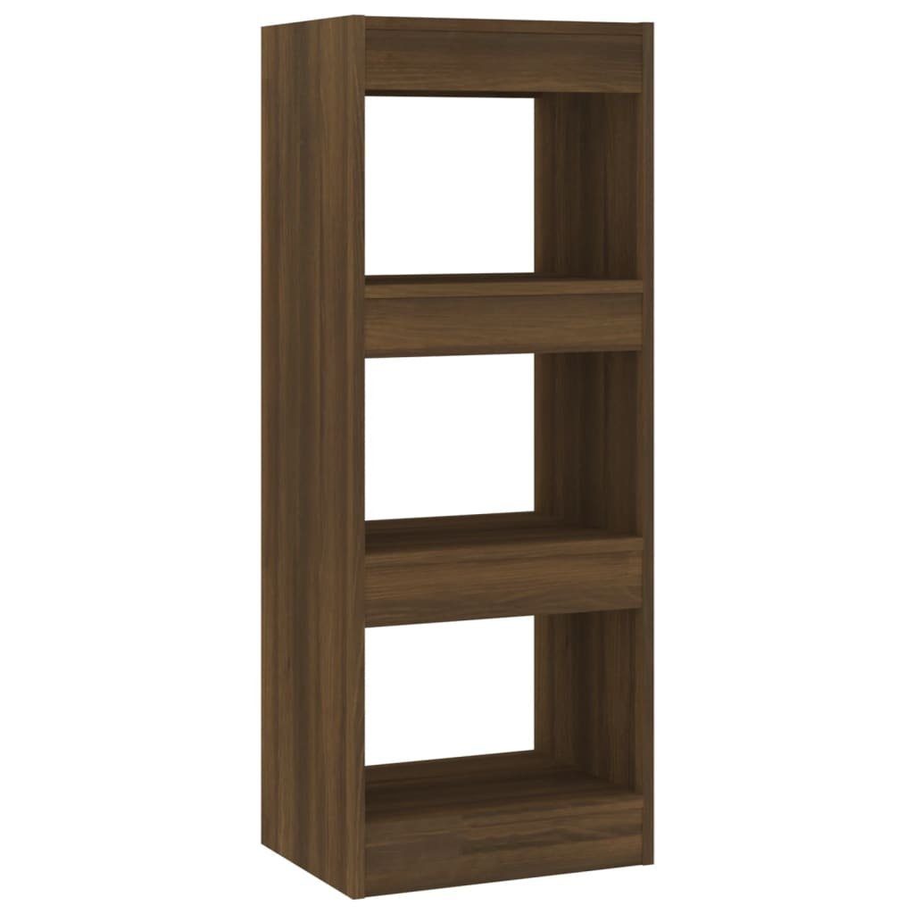 Braun Eiche furnicato 40x30x103cm Holzwerkstoff Bücherregal Bücherregal/Raumteiler