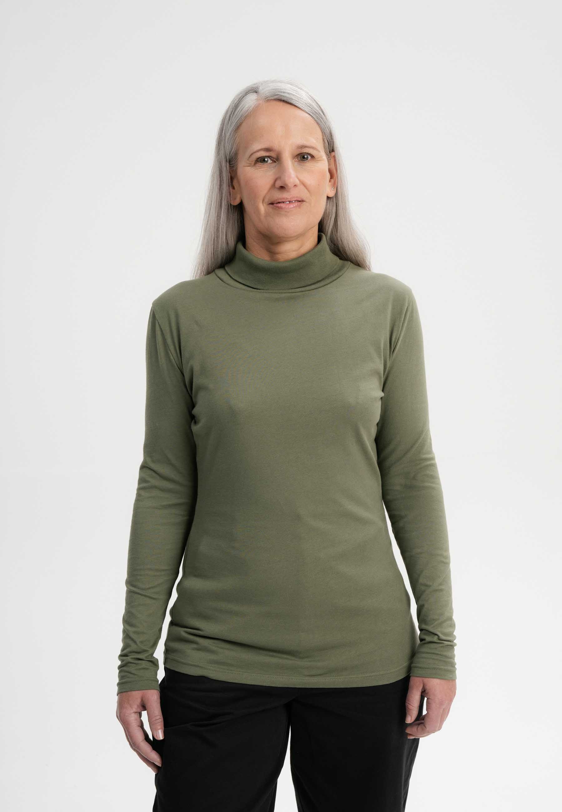 MELA Langarmshirt Damen Turtleneck Shirt ANCHAL günstig online kaufen