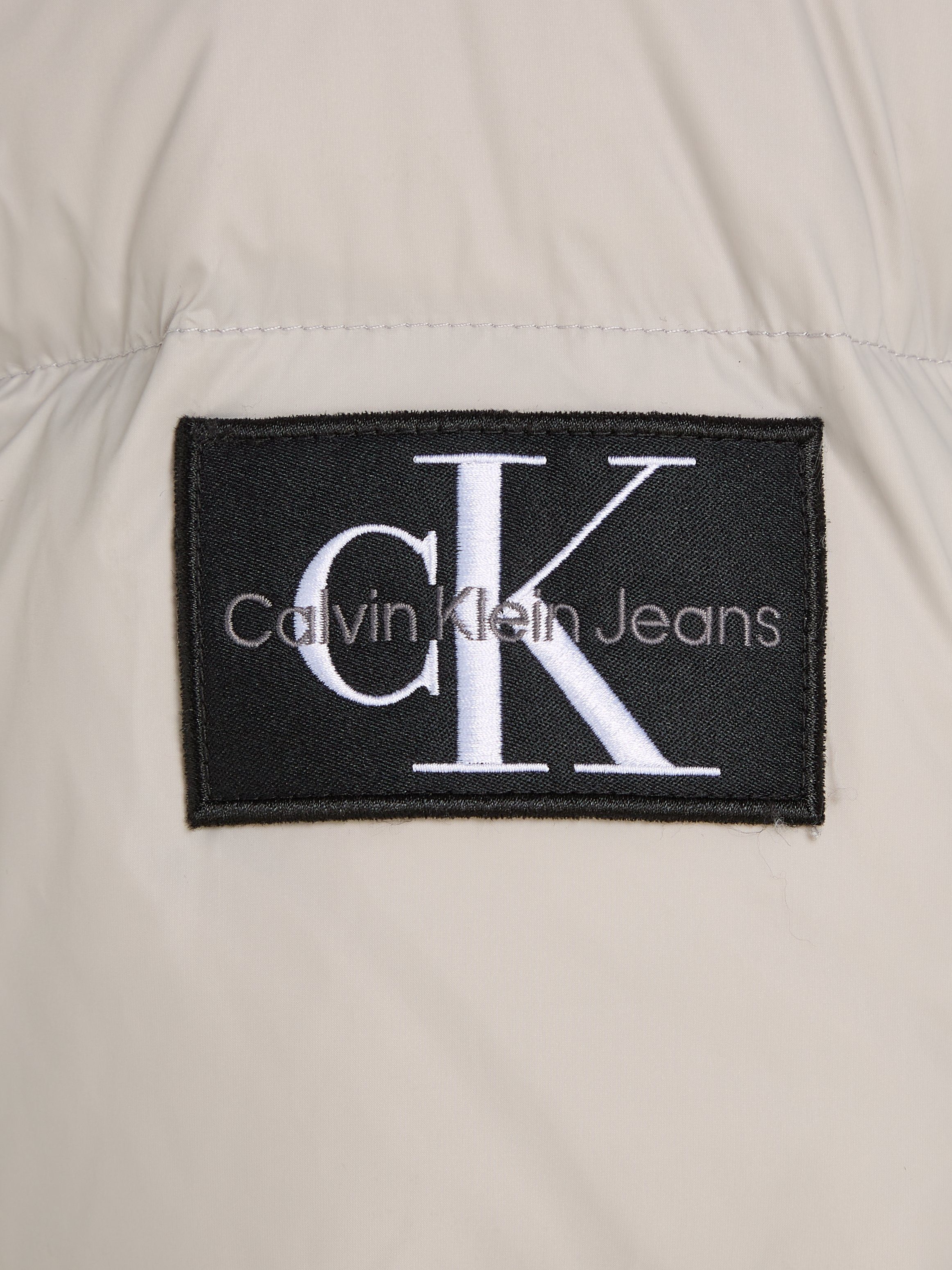 Calvin Klein grau Daunenjacke Jeans DOWN LONG ESSENTIALS PARKA
